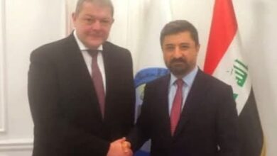 لقاء سفير جمهورية مصر العربية مع وزير العدل العراقي