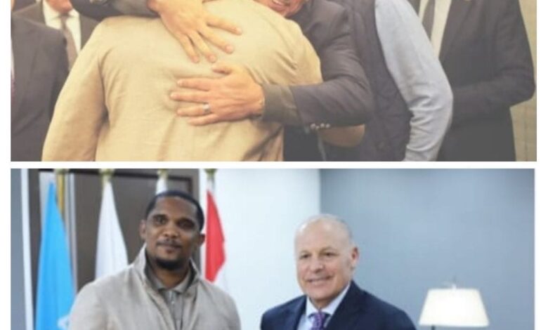 إيتون نجم الكاميرون و لقاء بالاحضان في زيارة رائعه لمصر