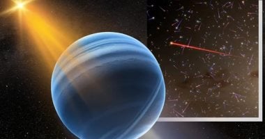 كوكب خارجي يشبه نبتون ينطلق في الفضاء بسرعة قياسية كوكب خارجي يشبه نبتون ينطلق في الفضاء بسرعة قياسية