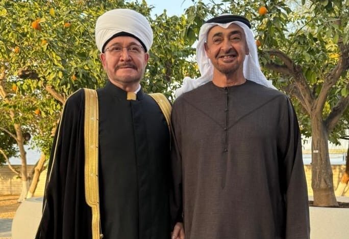 وسام الفخر الروسي لرئيس الامارات