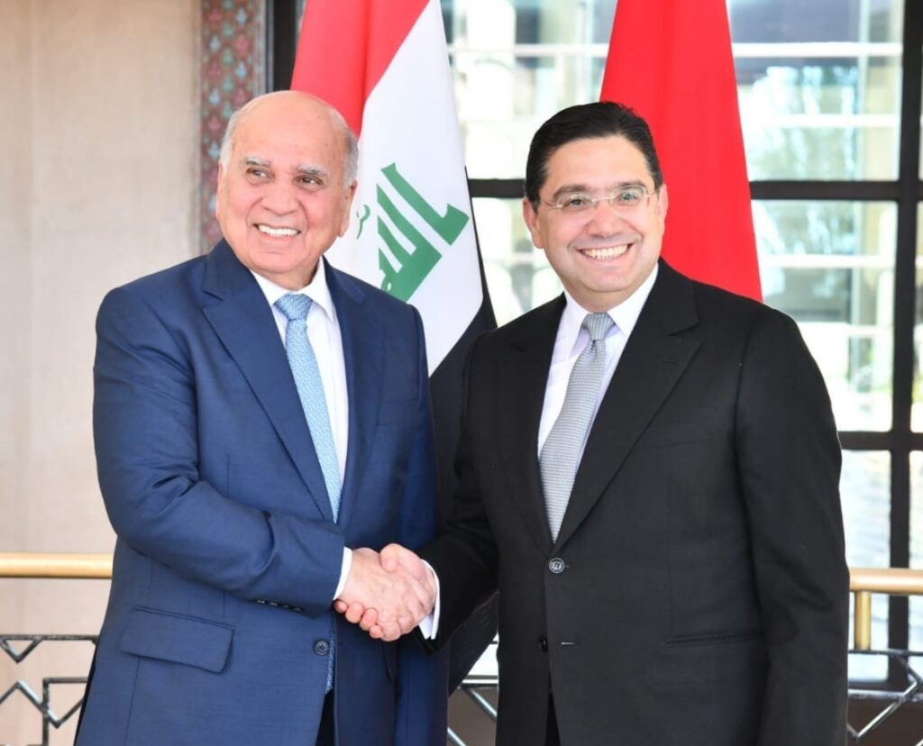 *جمهورية العراق تشيد بجهود ملك المغرب في دعم القضية الفلسطينية وتجدد دعمها للوحدة الترابية للمملكة
