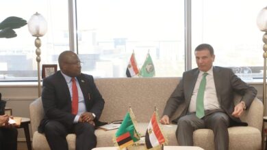 تعزيز التعاون بين البلدين ومواجهة التحديات التي تواجه الزراعة في لقاء سفير زامبيا مع وزير الزراعة واستصلاح الأراضي تعزيز التعاون بين البلدين ومواجهة التحديات التي تواجه الزراعة في لقاء سفير زامبيا مع وزير الزراعة واستصلاح الأراضي