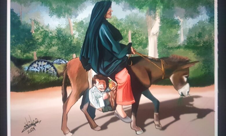 حصاد الكاريكاتير المصري بالبيت الروسي