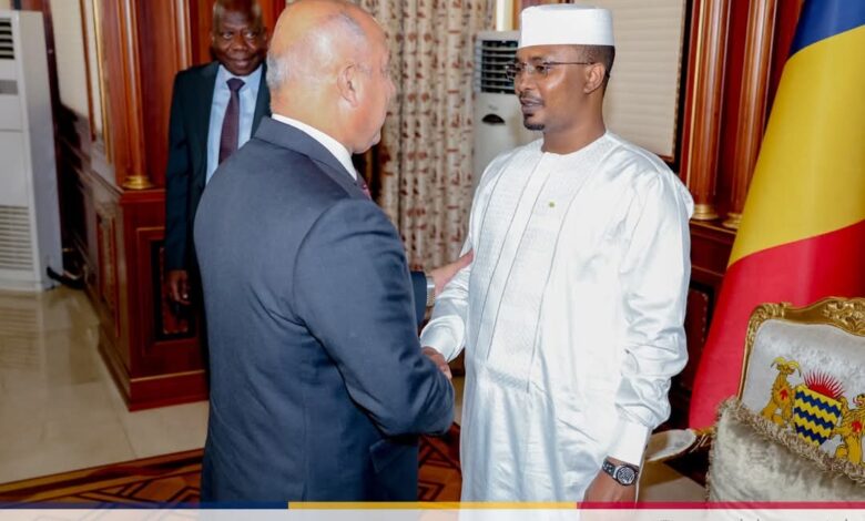 رئيس جمهورية تشاد يستقبل نائب رئيس مجلس الوزراء للتنمية الصناعية وزير الصناعة والنقل المصري وممثلي وفد شركات القطاع العام والخاص المصري المتخصصة في مجال مشروعات البنية التحتية ومشروعات النقل والمناطق الصناعية