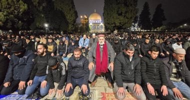 85 ألف مصل فلسطينى يؤدون العشاء والتراويح فى المسجد الأقصى