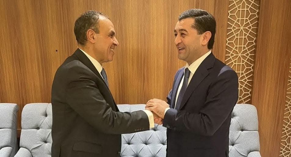 وزير الخارجية والهجرة يلتقي بنظيره الأوزبكي وزير الخارجية والهجرة يلتقي بنظيره الأوزبكي