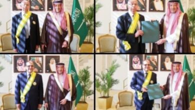 تكريم من المملكة العربية السعودية لمصر وفلسطين