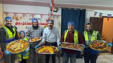 مطبخ الخير لمؤسسة بلاش نستغل بعض بمدينة العاشر من رمضان يتزين فى عيدها القومى ،،،،