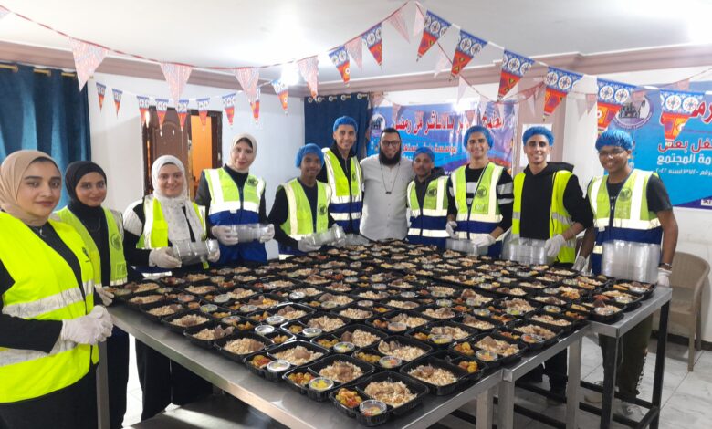 مؤسسة بلاش نستغل بعض لخدمة المجتمع تستقبل طلاب كلية التمريض جامعة بدر لمشاركتهم تجهيز حملة إفطار صائم ،،،،