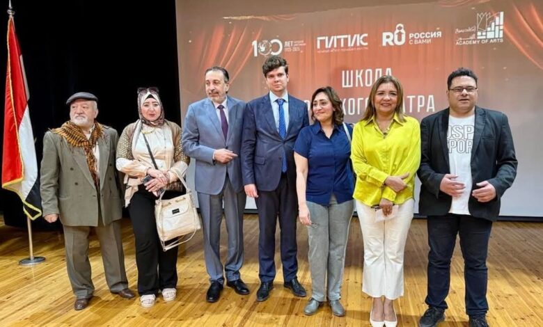 افتتاح ورش المسرح الروسي بالاكاديمية افتتاح ورش المسرح الروسي بالاكاديمية