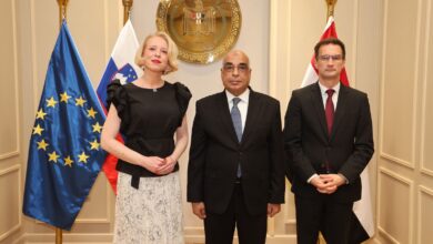 وزير العدل يستقبل رئيسة البرلمان السلوفيني وسفير سلوفينيا بالقاهرة