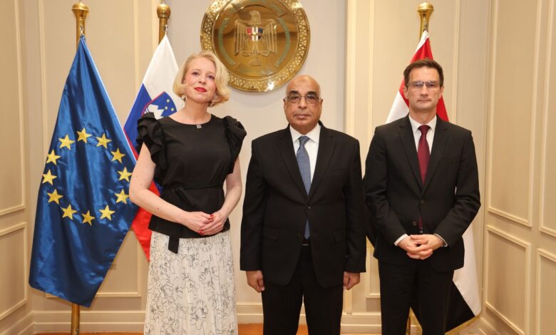 وزير العدل يستقبل رئيسة البرلمان السلوفيني وسفير سلوفينيا بالقاهرة وزير العدل يستقبل رئيسة البرلمان السلوفيني وسفير سلوفينيا بالقاهرة