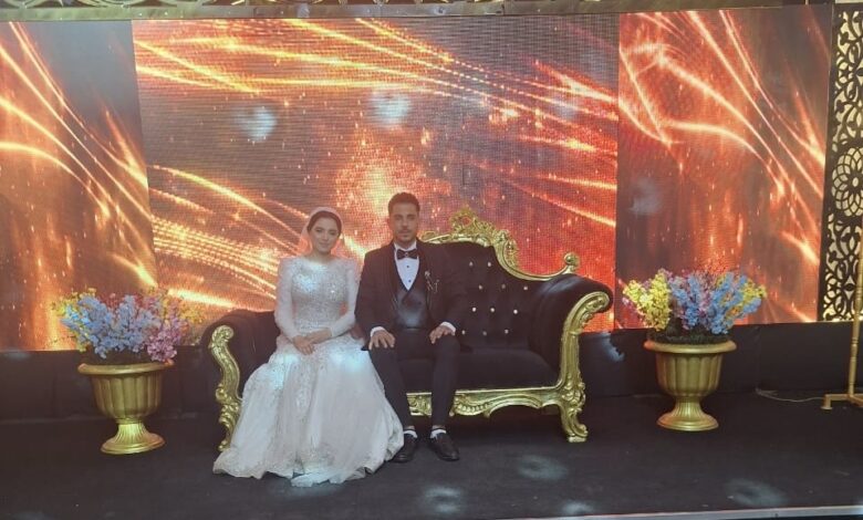 زفاف سعيد للعروسين أحمد وعفاف