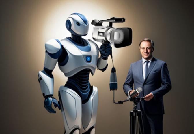 الذكاء الاصطناعي في الإعلام: هل سيحلّ الروبوت مكان المذيع؟ الذكاء الاصطناعي في الإعلام: هل سيحلّ الروبوت مكان المذيع؟