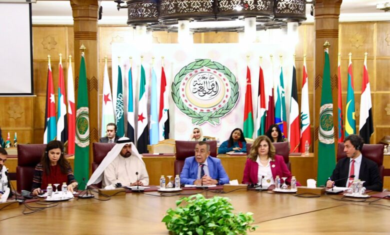 الوضع الخطير في غزة في لقاء ايطالي أوروبي تضامنا مع أهل فلسطين بالجامعة العربية