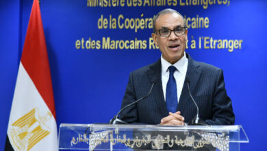 وزير الخارجية المصري يسلم رسالة خطية لنظيره المغربي موجهة من فخامة الرئيس المصري إلى ملك المغرب