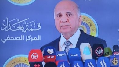 وزير خارجية العراق قمة بغداد تدعم القرارات الصادرة عن قمة القاهره في مارس الماضي