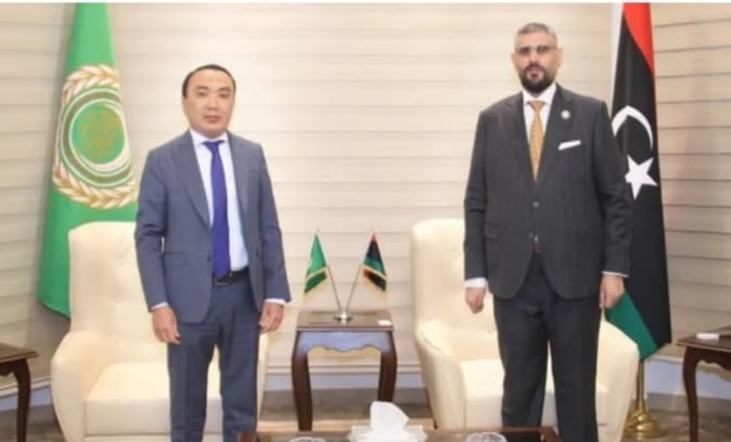 ليبيا وكازاخستان ولقاء لفتح آفاق جديدة وتعزيز التعاون في مجالات عديدة ليبيا وكازاخستان ولقاء لفتح آفاق جديدة وتعزيز التعاون في مجالات عديدة
