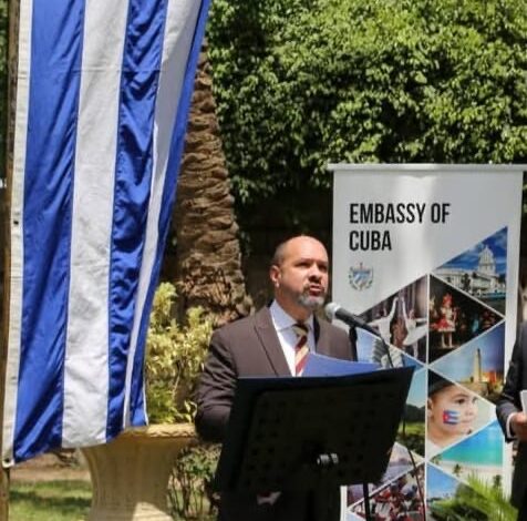 سفير كوبا برغم مرور 130 عاما على رحيل البطل خوسيه مازال مصدر الإلهام لشعب كوبا فقد ضحي من اجله