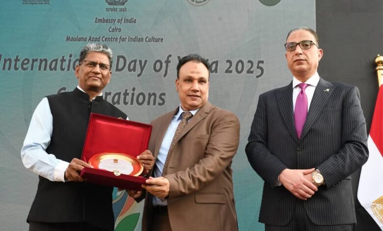 محافظ الفيوم وسفير الهند يشهدان فعاليات الاحتفال باليوم العالمي لليوجا