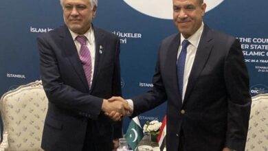 وزير الخارجية والهجرة يلتقي بنظيره الباكستاني في اسطنبول