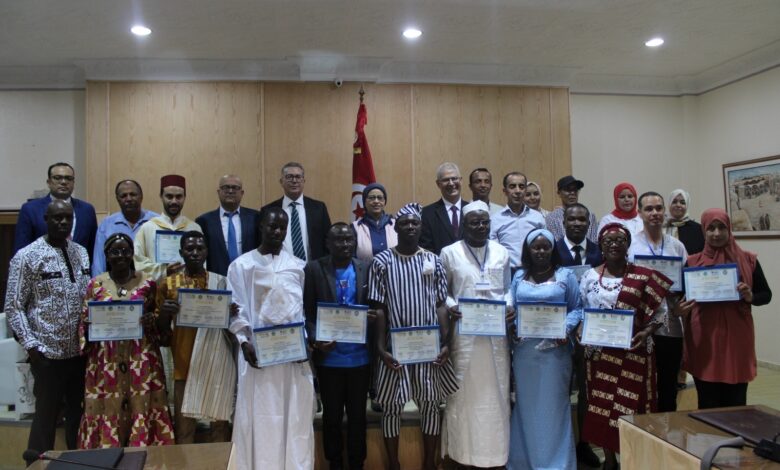 الصندوق العربي للمعونة الفنية للدول الافريقية يختتم برنامج تدريبي لصالح مهندسي الري الأفارقة بجمهورية تونس