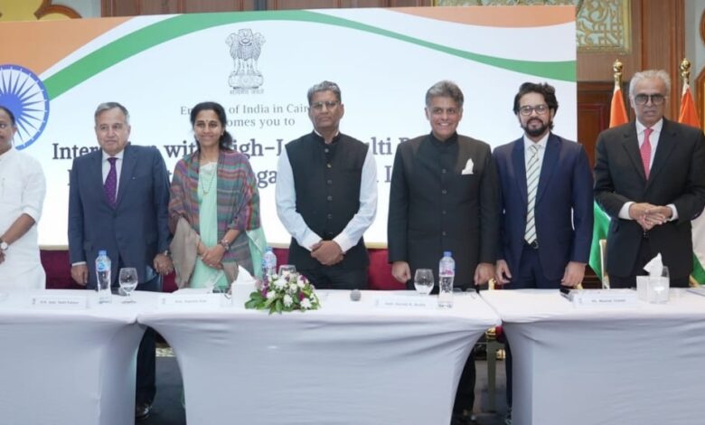 في أول تصريح له سفير الهند الجديد في مصر زيارة الوفد البرلماني تعكس قوة العلاقات المصرية الهندية