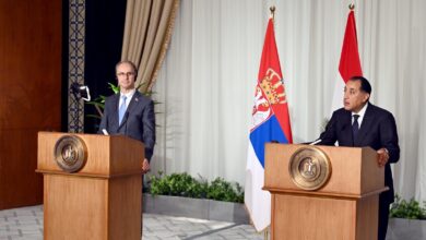 رئيس الاتحاد العام للغرف التجارية المصرية يلقى كلمة بمنتدى الأعمال المصري الصربي