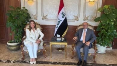 السفير قحطان الجنابي يستقبل ممثلة المفوضية السامية لشؤون اللاجئين