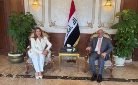 السفير قحطان الجنابي يستقبل ممثلة المفوضية السامية لشؤون اللاجئين