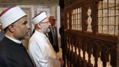 الدكتور ارياش يزور ضريح الامام الشافعي وقبر محمد الكوثري نائب شيخ الإسلام