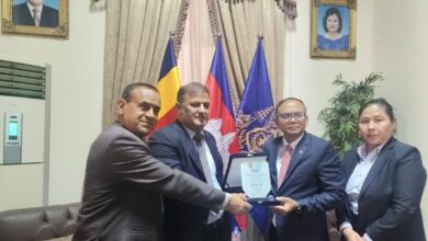 لقاء مثمر بين سفير كمبوديا ورئيسي اتحاد الإعلاميين الأفريقي الآسيوي لتعزيز التعاون الإعلامي والثقافي