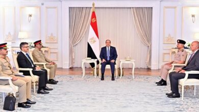 استقبل السيد الرئيس عبد الرئيس السيسي يستقبل رئيس هيئة الأركان الباكستانية