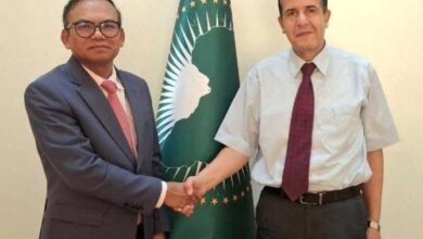 لقاء الأمنيات يجمع سفير مملكة كمبوديا المتحدة ورئيس وفد الاتحاد الافريقي