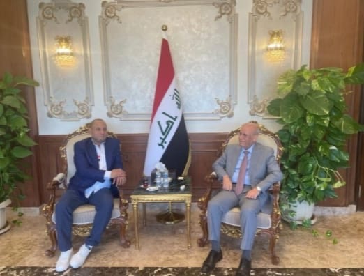السفير العراقي يستقبل رئيس اتحاد الفنانين العرب