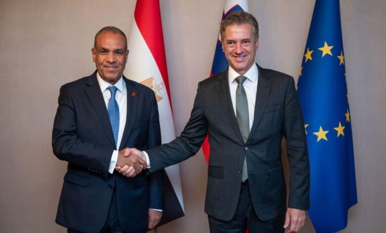 وزير الخارجية يلتقي رئيس وزراء سلوفينيا لبحث سبل تعزيز التعاون الثنائي