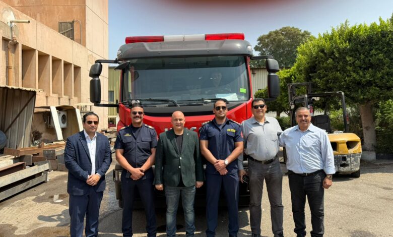 بشري سارة لسكان الشروق والمستثمرين .. تسلم سيارة الإطفاء الجديدة إلى قسم الحماية المدنية