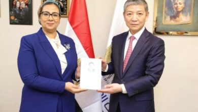 سفير الصين في ضيافة المجلس القومي للمرأة لتعزيز التعاون لتمكين المرأة وتبادل الخبرات في هذا المجال