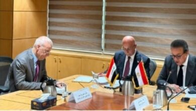 سفير العراق في القاهرة يستقبل وزير الصحة العراقي.