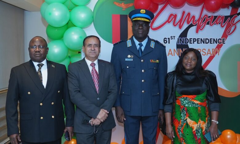 سفير زامبيا اليوم مناسبة لتجديد الوحدة الوطنية وتعزيز مسيرة التنمية في زامبيا سفير زامبيا اليوم مناسبة لتجديد الوحدة الوطنية وتعزيز مسيرة التنمية في زامبيا