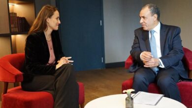 وزير الخارجية يلتقي نظيرته الرومانية على هامش قمة مصر والاتحاد الأوروبي في بروكسل