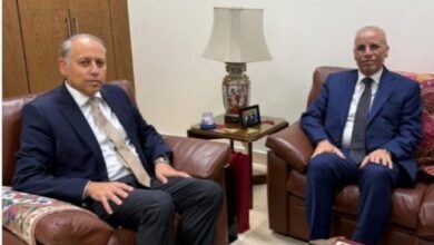 سفير العراق يلتقي بمساعد وزير الخارجية المصري.