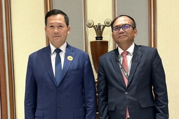 السفير اوك سارون:  خالص الامنيات القلبية بموفور الصحة والسعادة لصاحب الجلالة رئيس وزراء كمبوديا