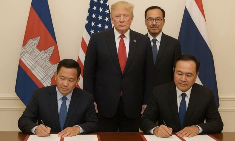 كمبوديا وتايلاند يوقعان اتفاقية سلام في ماليزيا بحضور ترامب كمبوديا وتايلاند يوقعان اتفاقية سلام في ماليزيا بحضور ترامب