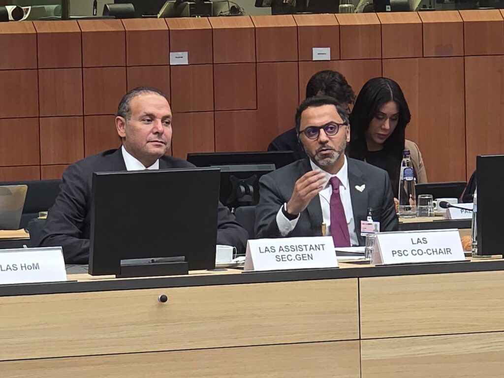 القضية الفلسطينية في اجتماع الاتحاد الأوروبي بحضور المندوبين الدائمين لجامعة الدول العربية