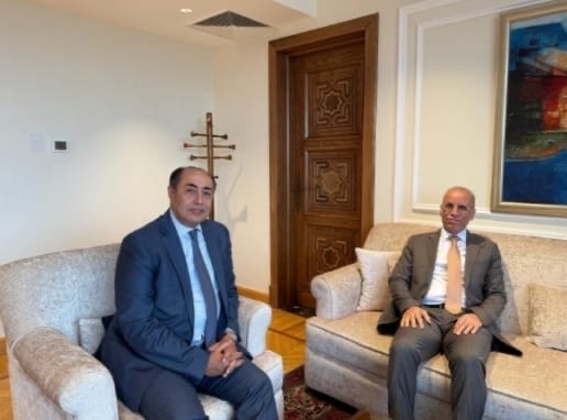 السفير العراقي يلتقي الأمين العام المساعد رئيس مكتب الأمين العام لجامعة الدول العربية.