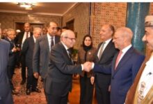 السفير العراقي يشارك في لقاء رئيس وزراء لبنان مع المندوبين على هامش زيارته لمبنى الجامعة العربية