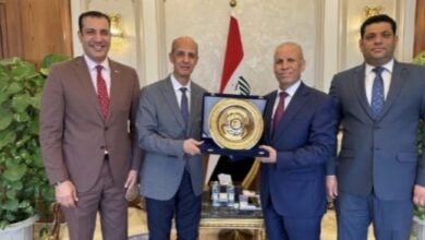 السفير العراقي يلتقي رئيس جامعة بني سويف في القاهرة