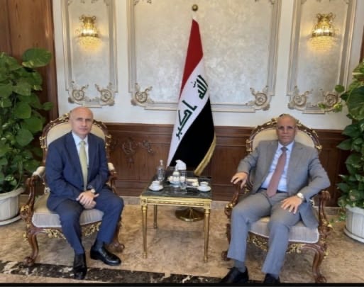 السفير العراقي استقبل سفير جورجيا بالقاهرة