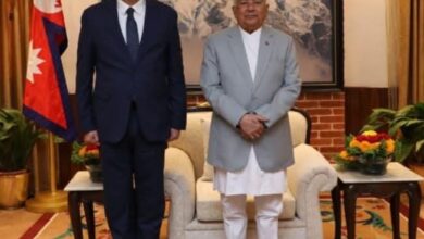 السفير المصري يقدم أوراق اعتماده لرئيس جمهورية نيبال